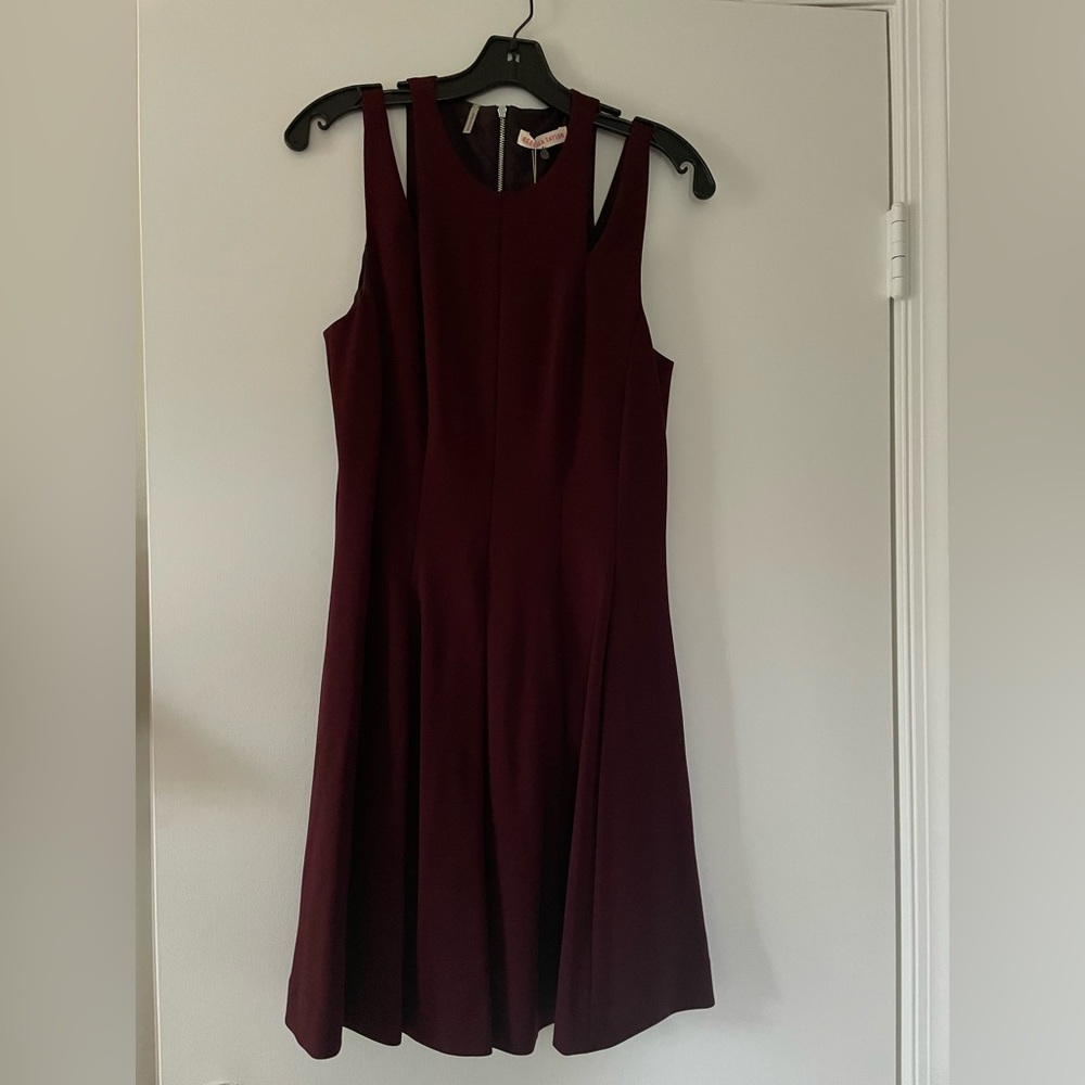 Rebecca Taylor Burgundy Sleeveless Dress